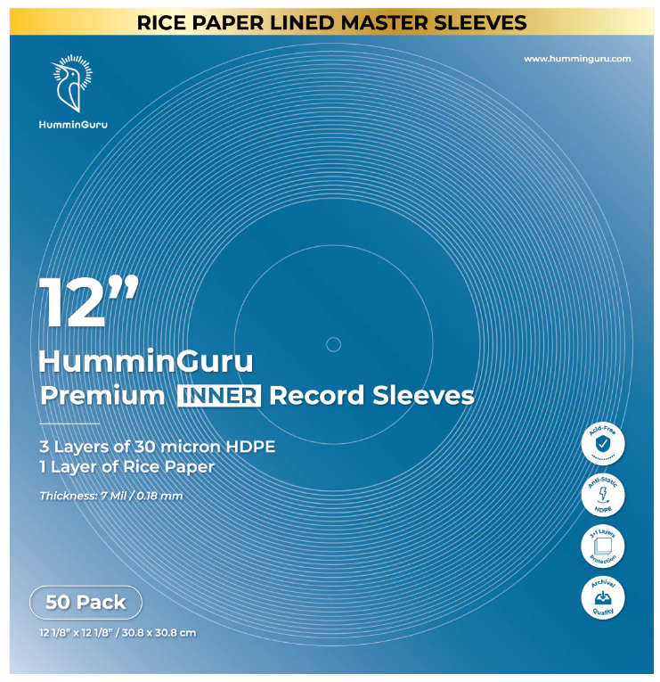 HumminGuru Pack de 50 pochettes intérieurs Premium