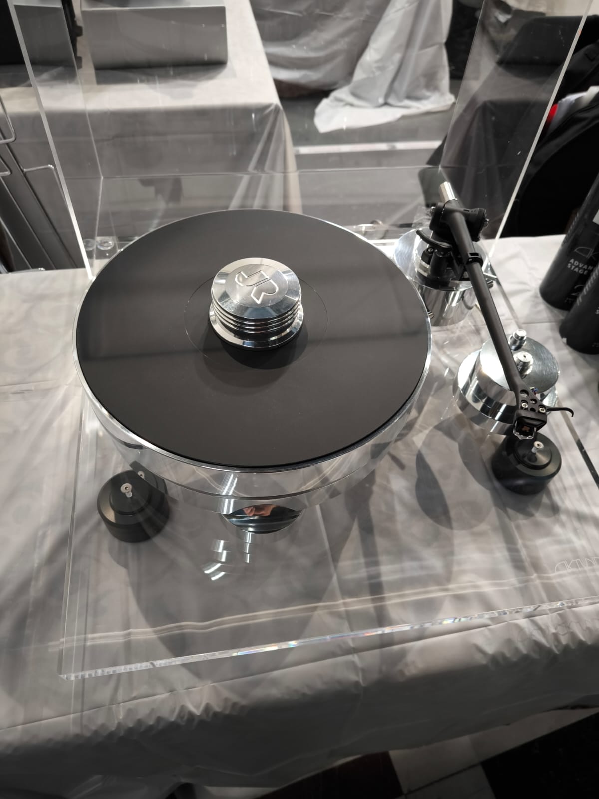 Plateau de découplage Aktyna Diaphane pour platine vinyle