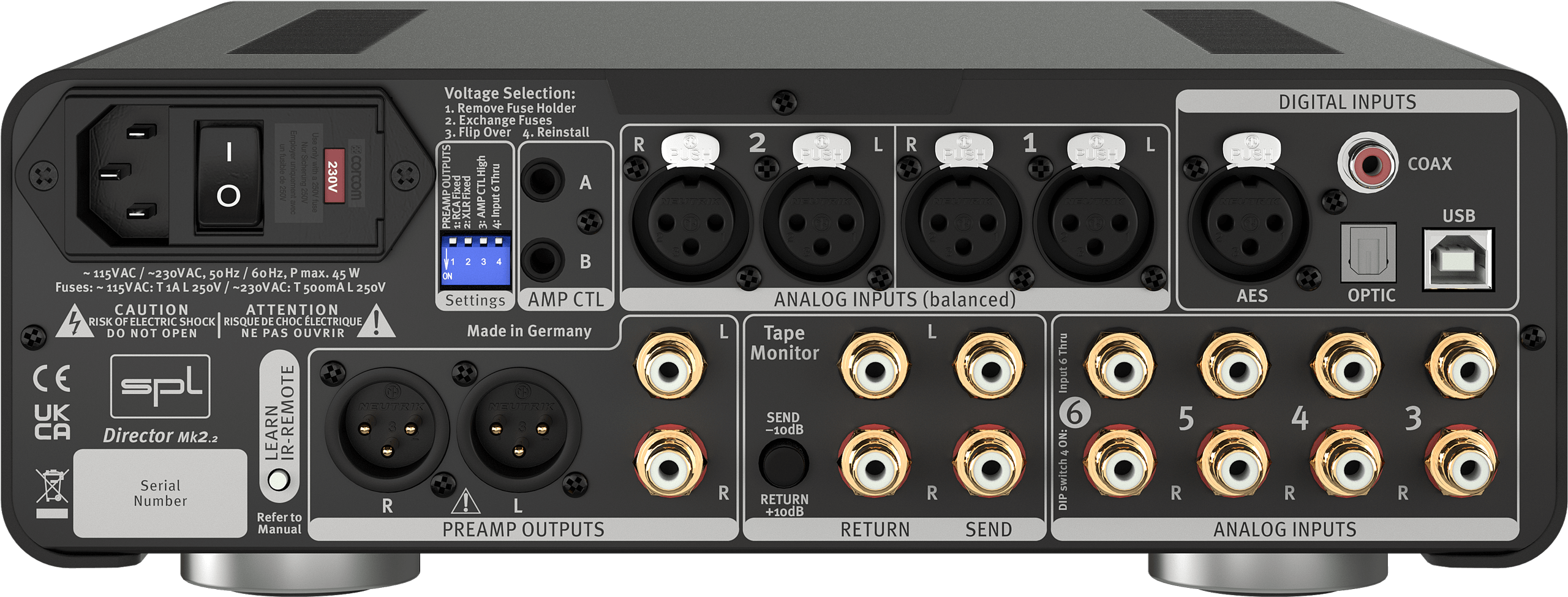 Préampli convertisseur SPL Director MKII - noir