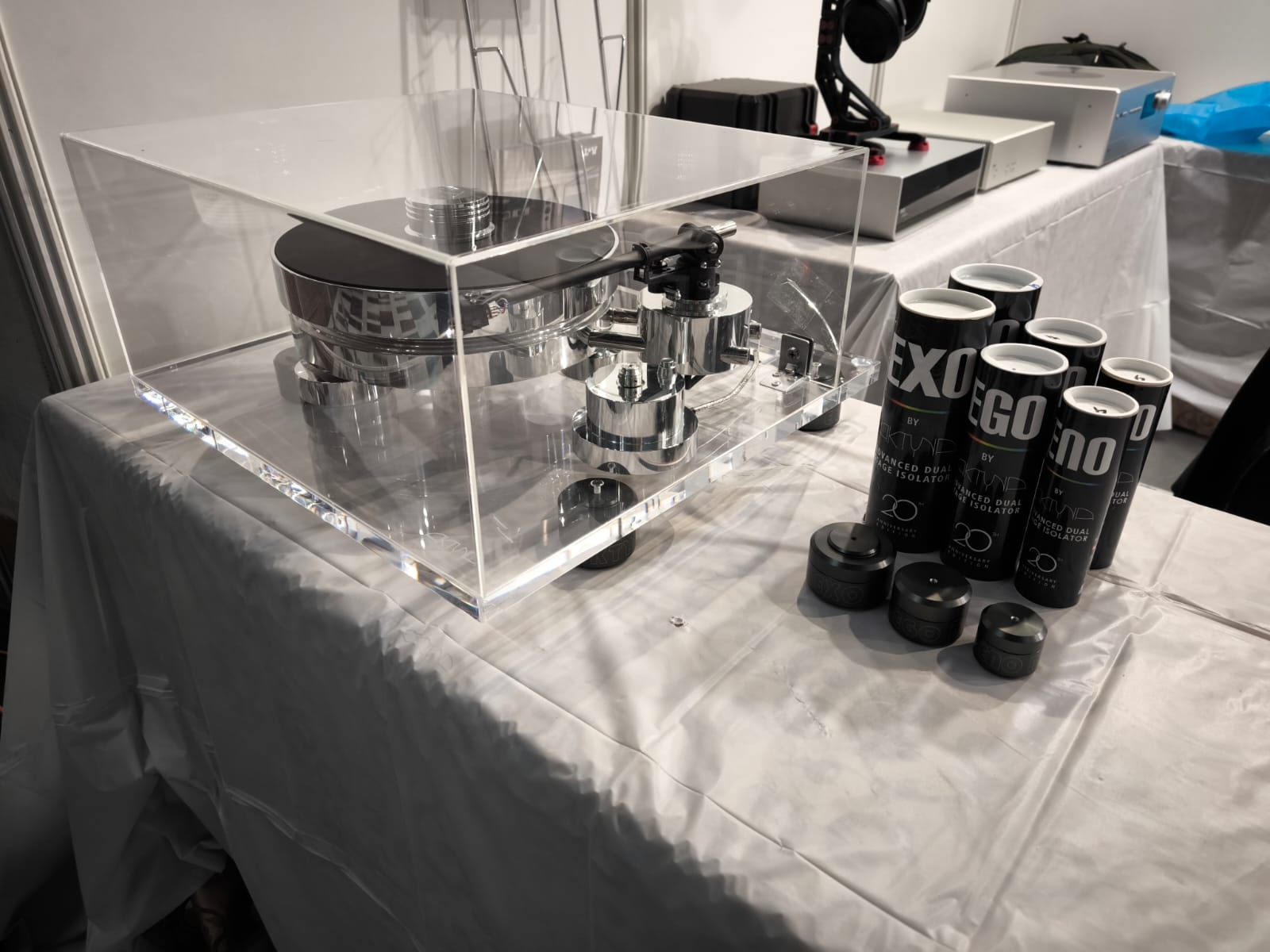 Plateau de découplage Aktyna Diaphane pour platine vinyle