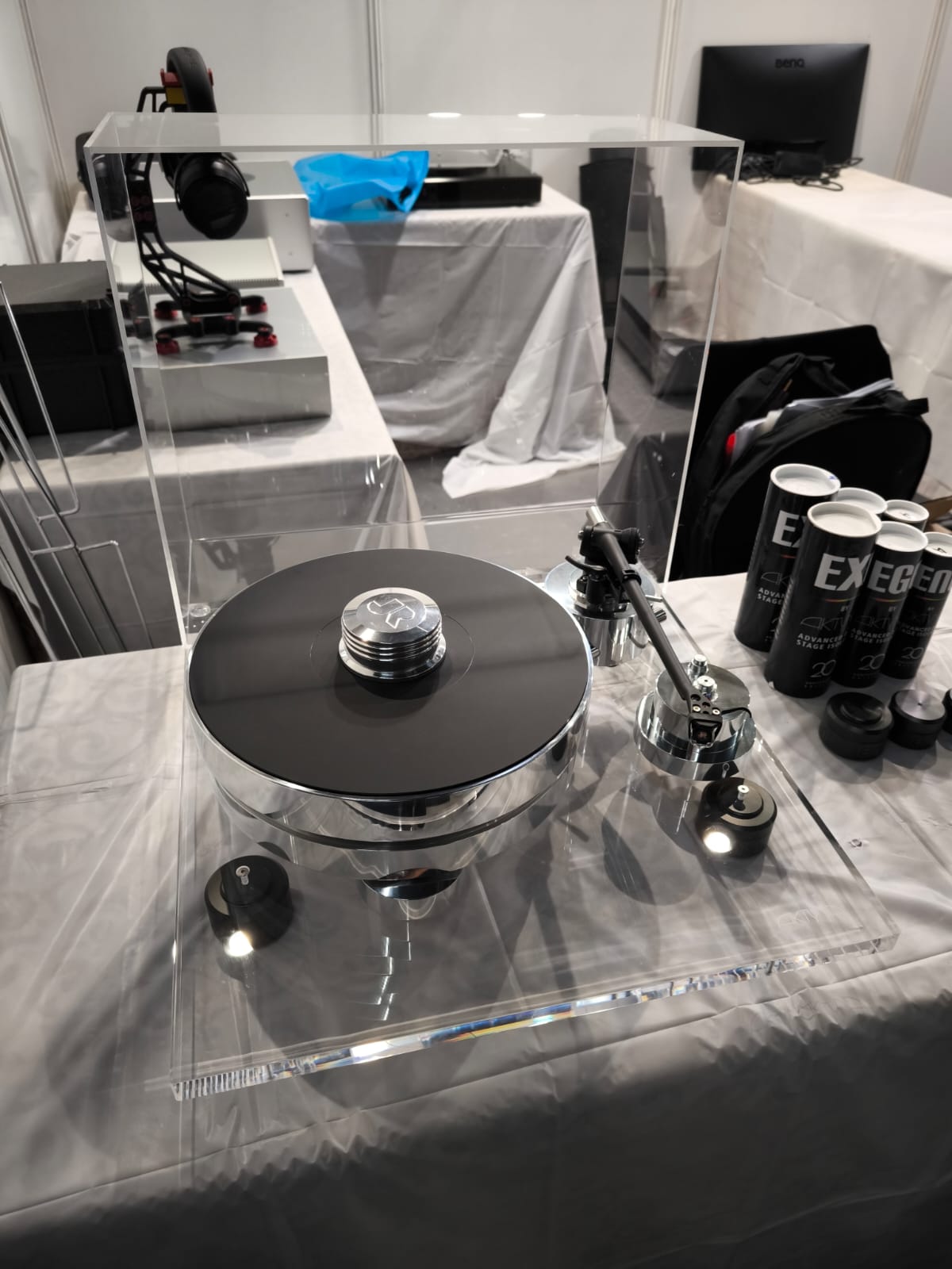 Plateau de découplage Aktyna Diaphane pour platine vinyle
