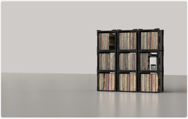 HUMMINGURU - Flexicube - boite de rangement pour vinyles