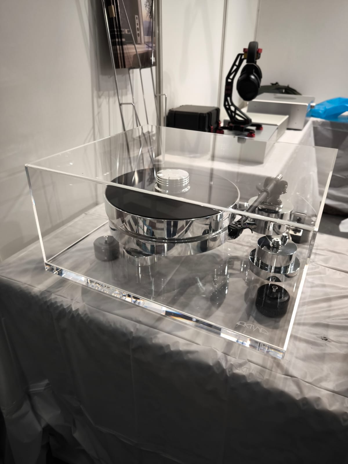 Plateau de découplage Aktyna Diaphane pour platine vinyle