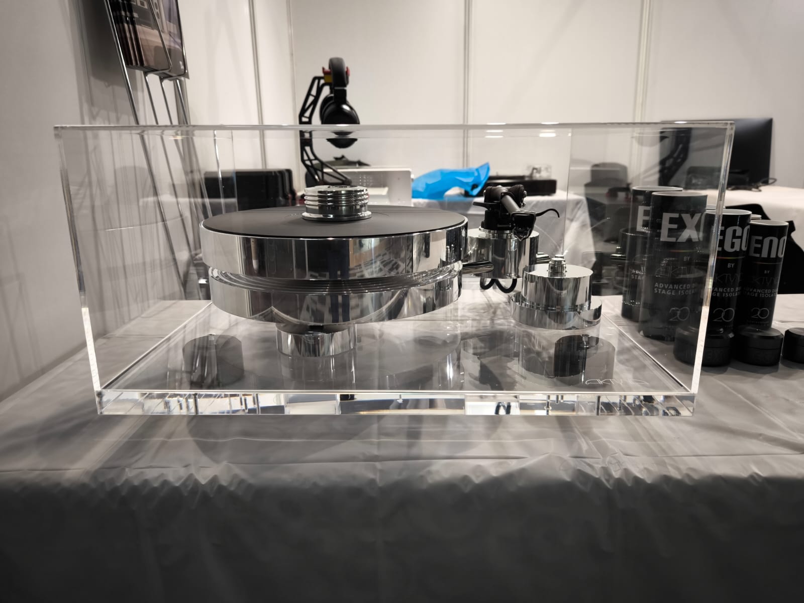 Plateau de découplage Aktyna Diaphane pour platine vinyle