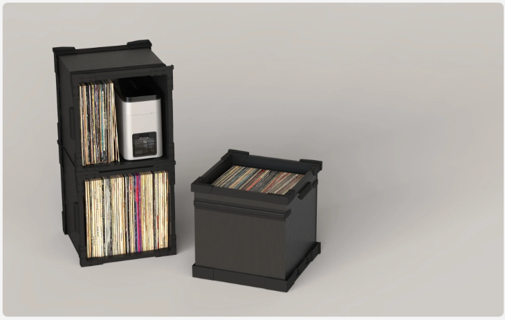 HUMMINGURU - Flexicube - boite de rangement pour vinyles
