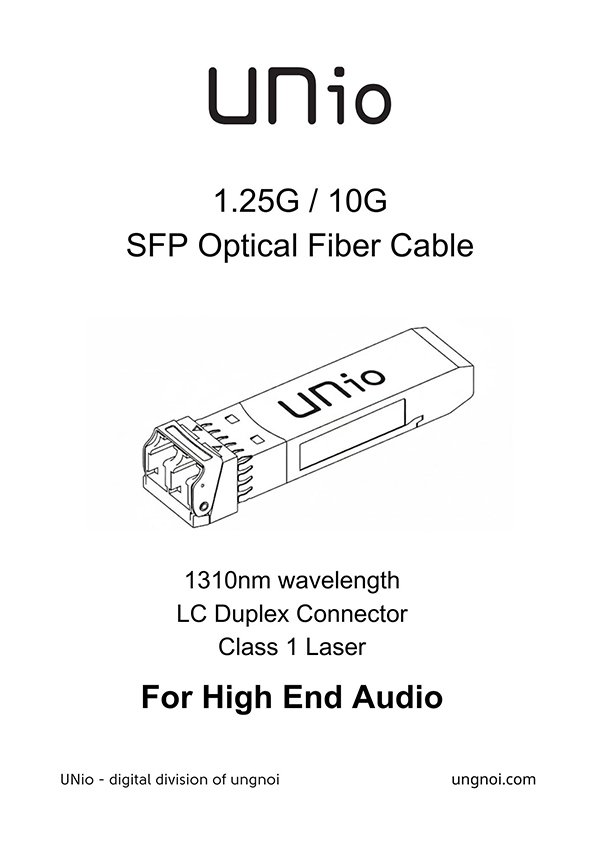 UNio fibre optique SFP 1.25G ou 10G
