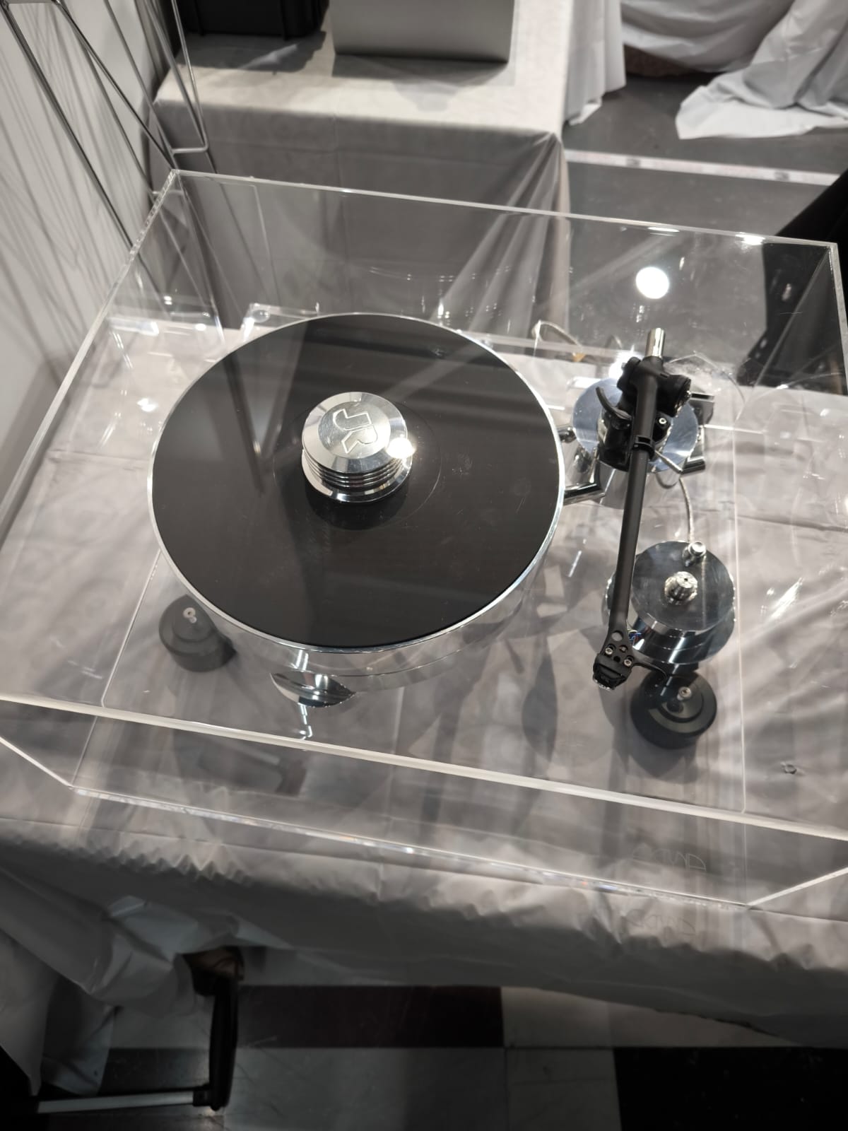 Plateau de découplage Aktyna Diaphane pour platine vinyle