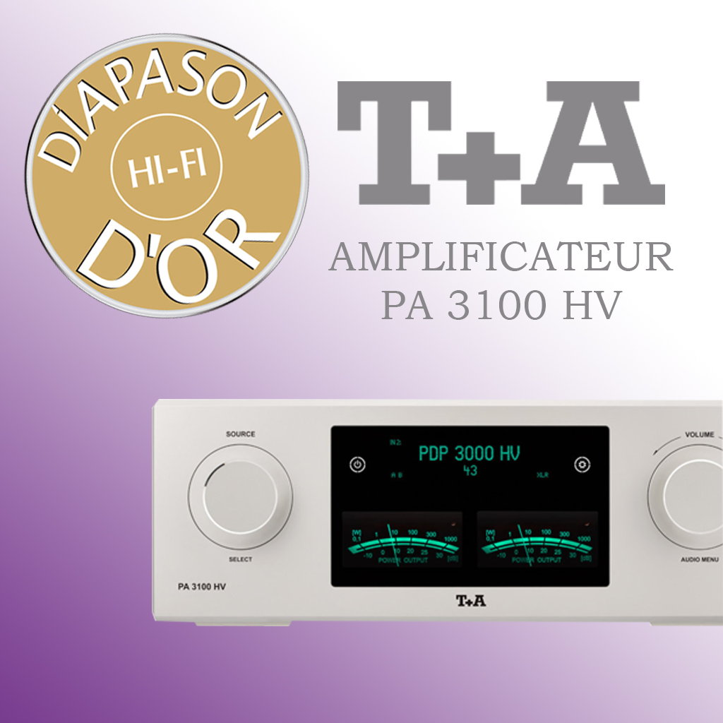 Diapason D'or pour l'amplificateur intégré T+A PA 3100 HV -